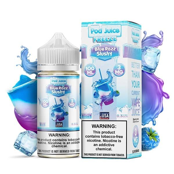 Razz Ice Slushy - Series Jolly Blue - Pod Juice
