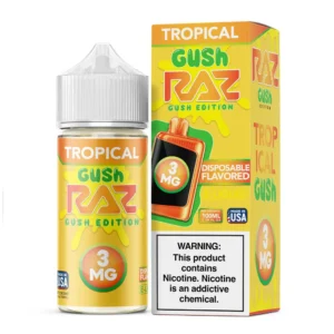 RAZ-GUSH-TG-100ml Tropical Gush - Pod Juice x RAZ E-Liquid - 100mL